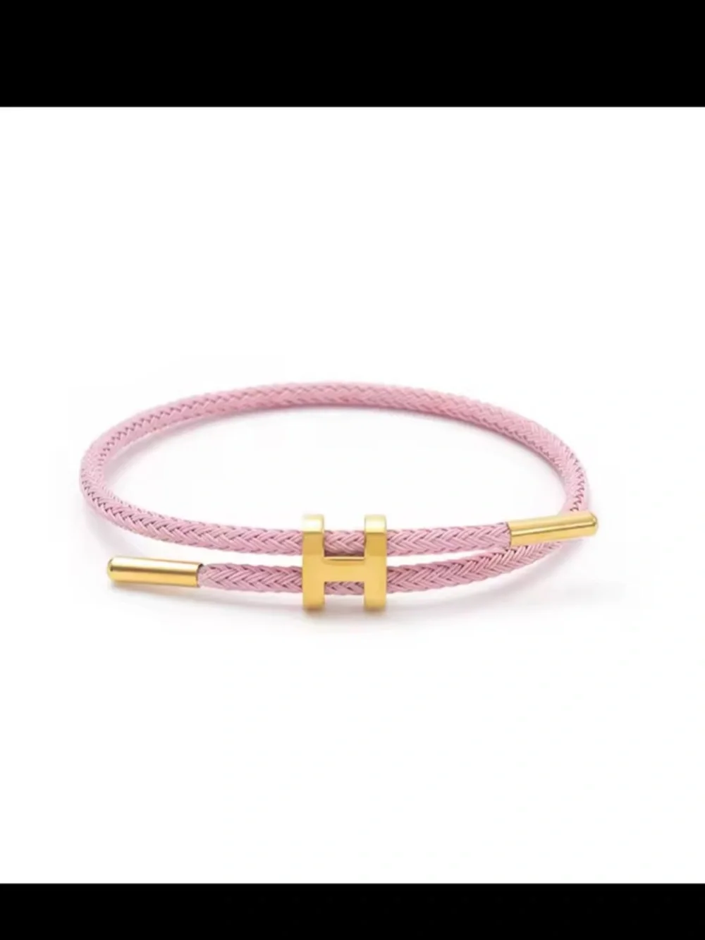 H buckle look fashionable rope bracelet
